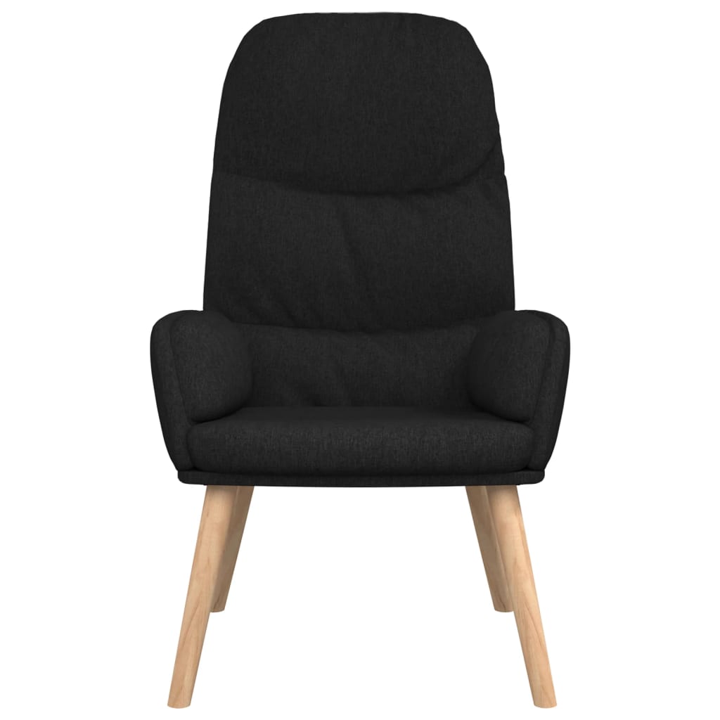 Fauteuil de relaxation tissu noir