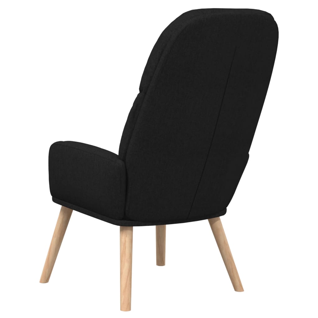 Fauteuil de relaxation tissu noir