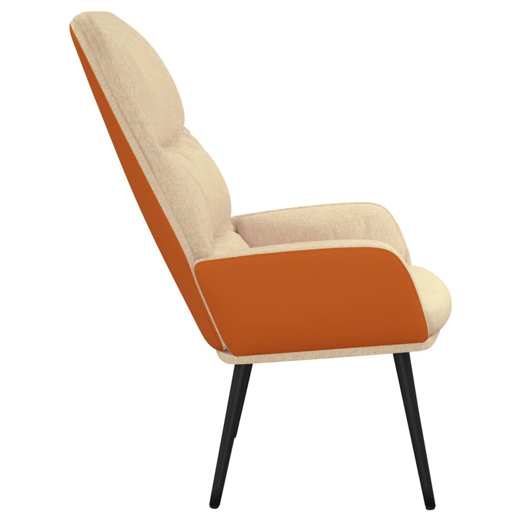 Relaxsessel Cremeweiß Stoff