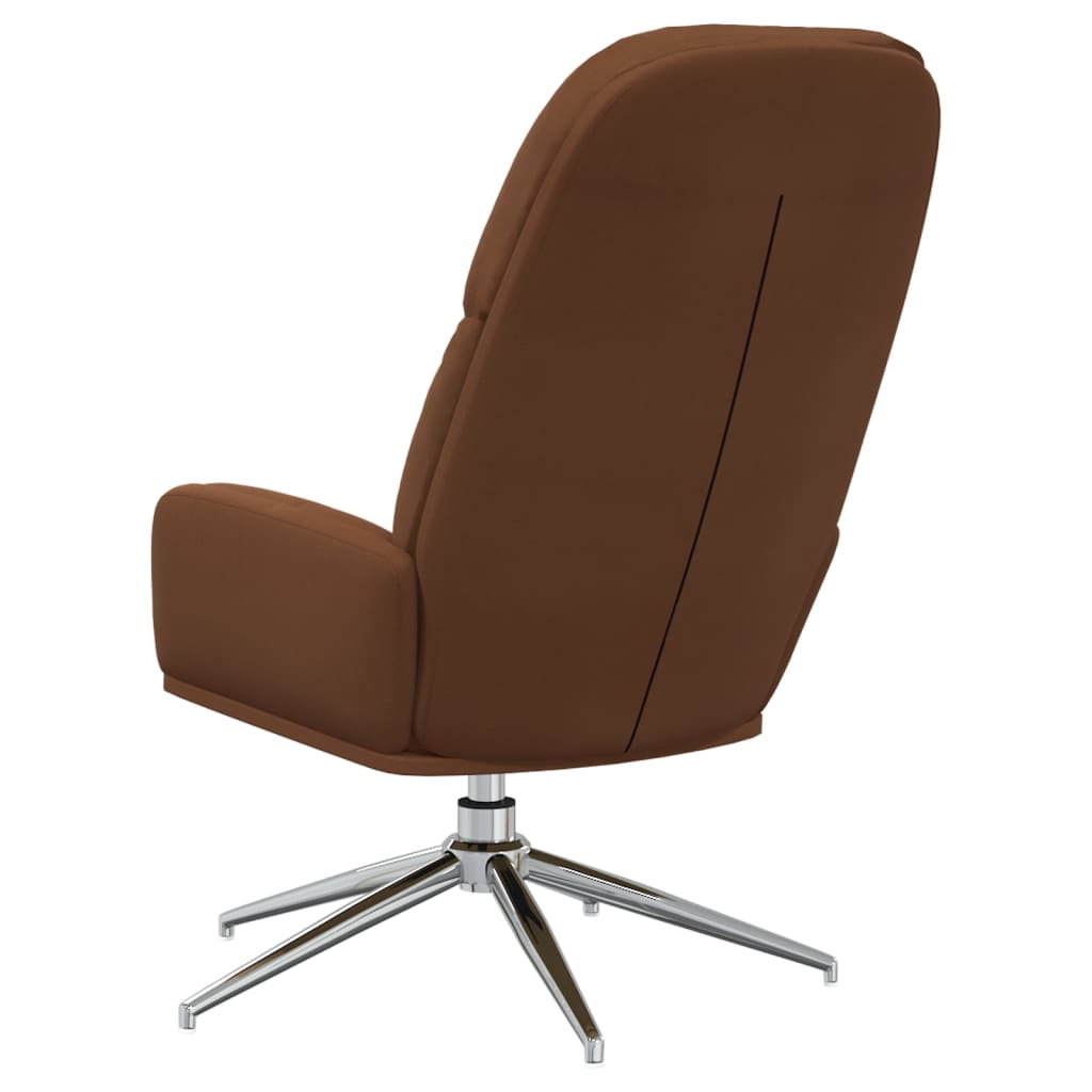 Relaxsessel Braun Wildleder-Optik