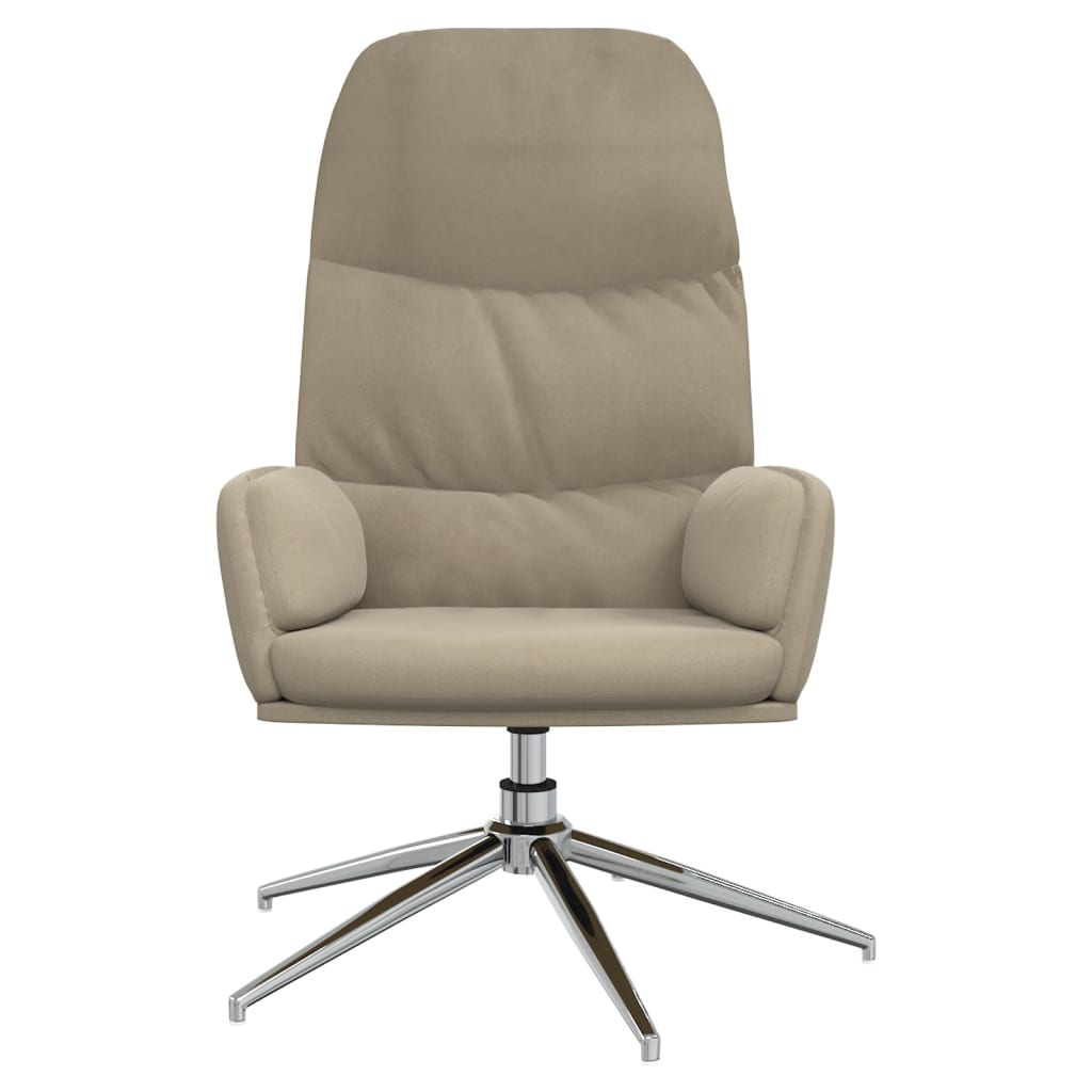 Relaxsessel Hellgrau Wildleder-Optik