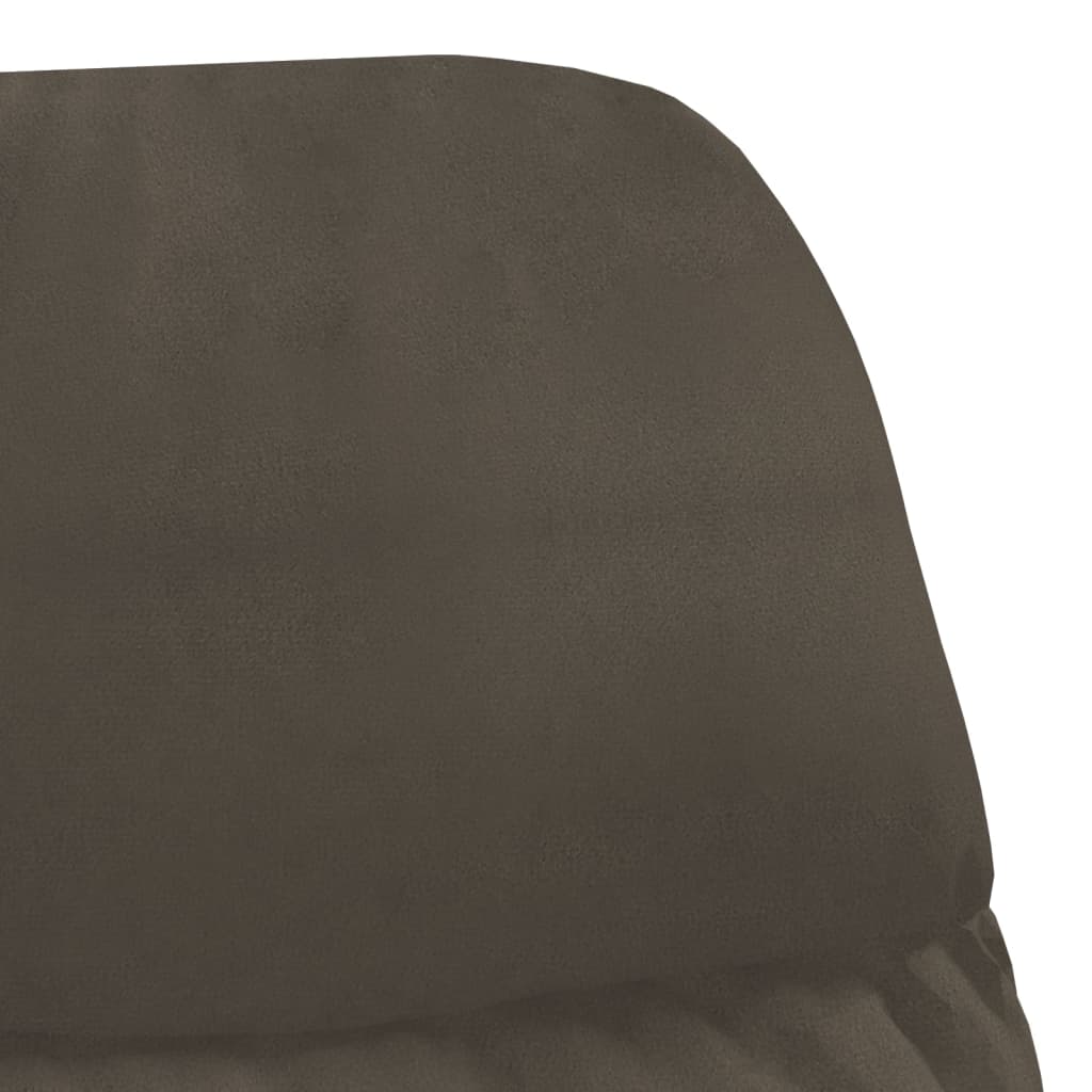 Relaxsessel Dunkelgrau Wildleder-Optik