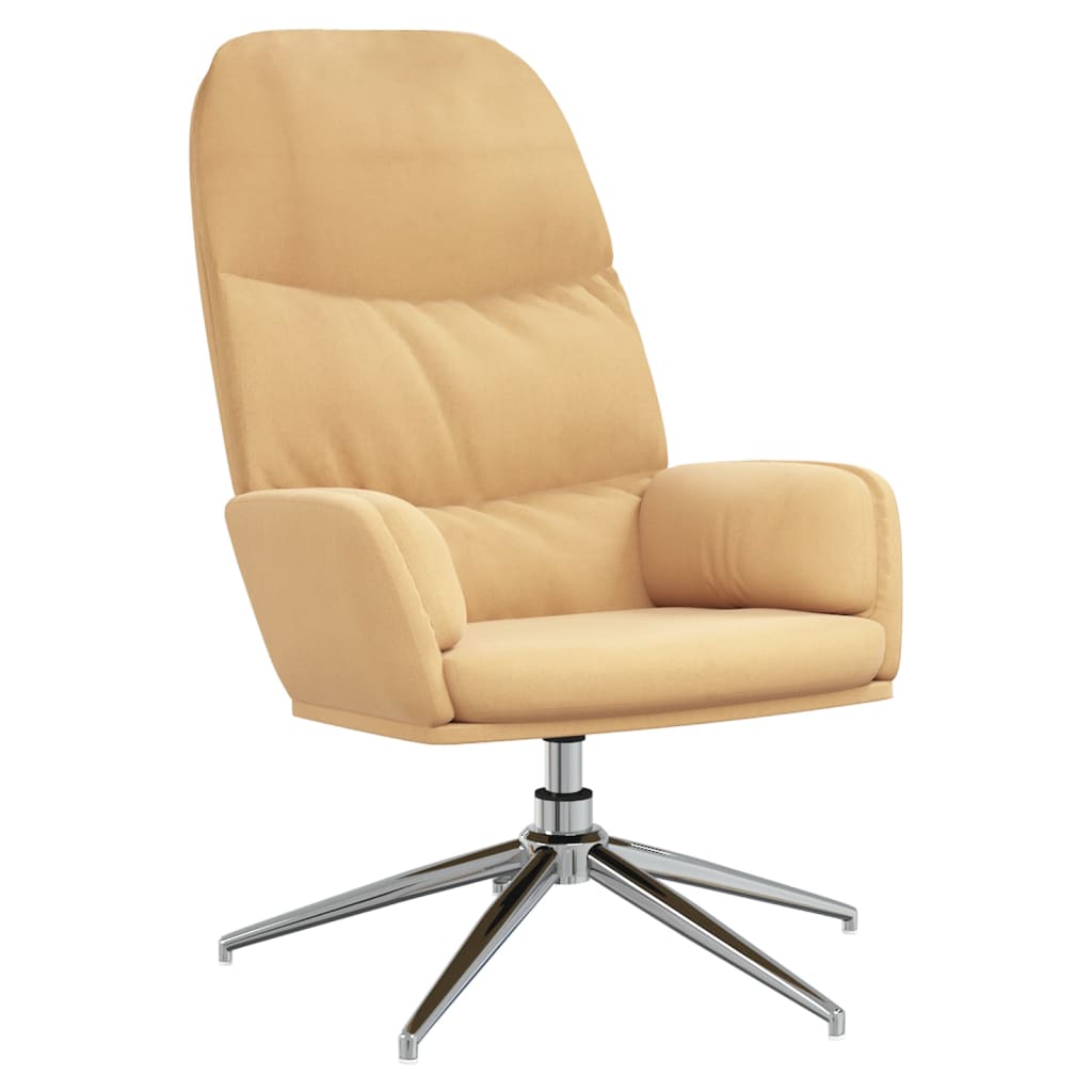Relaxsessel Cremeweiß Wildleder-Optik