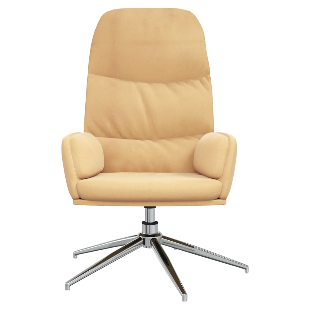 Relaxsessel Cremeweiß Wildleder-Optik