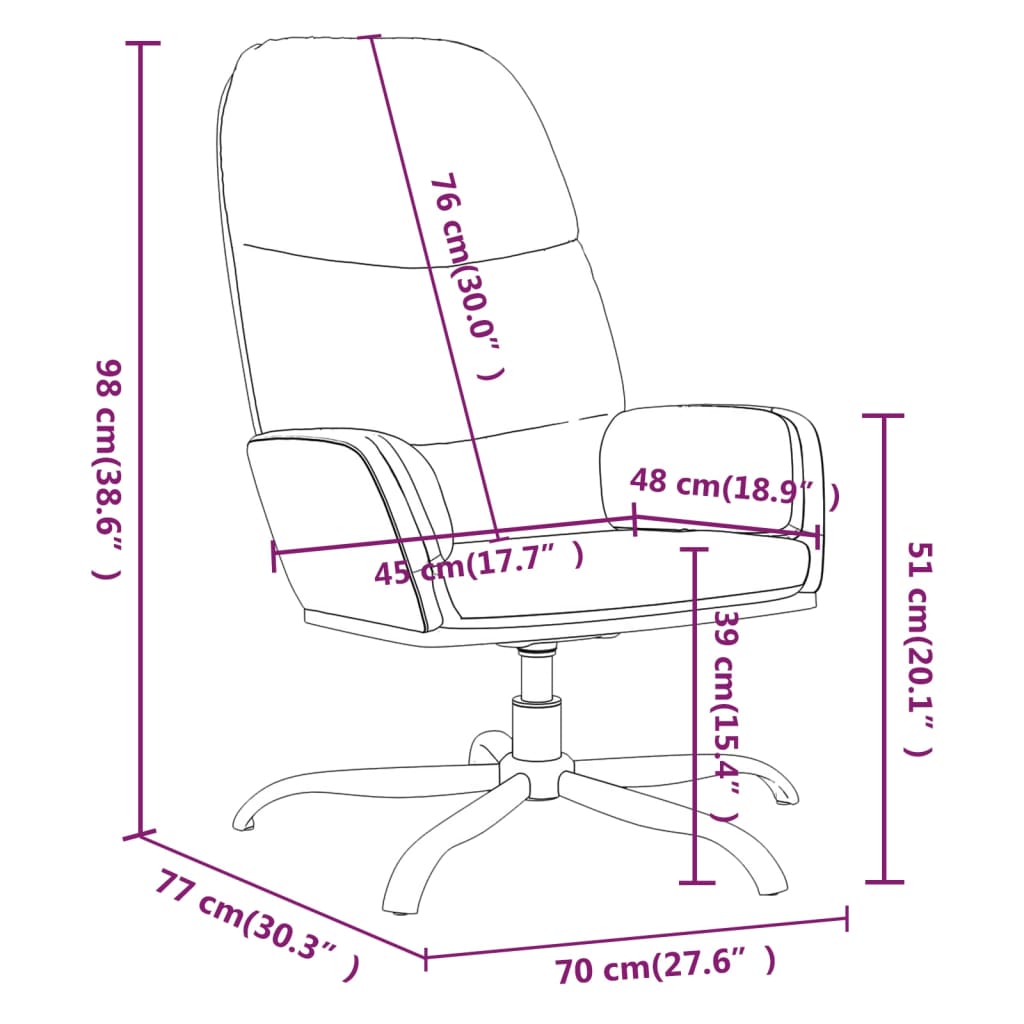 Relaxsessel Braun Stoff
