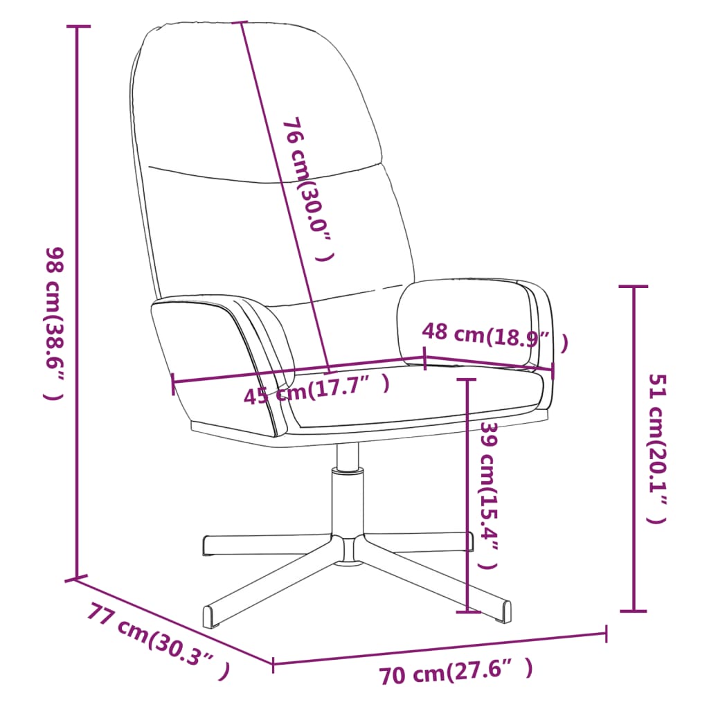 Relaxsessel Braun Kunstleder