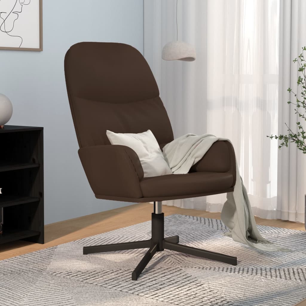 Relaxsessel Braun Kunstleder