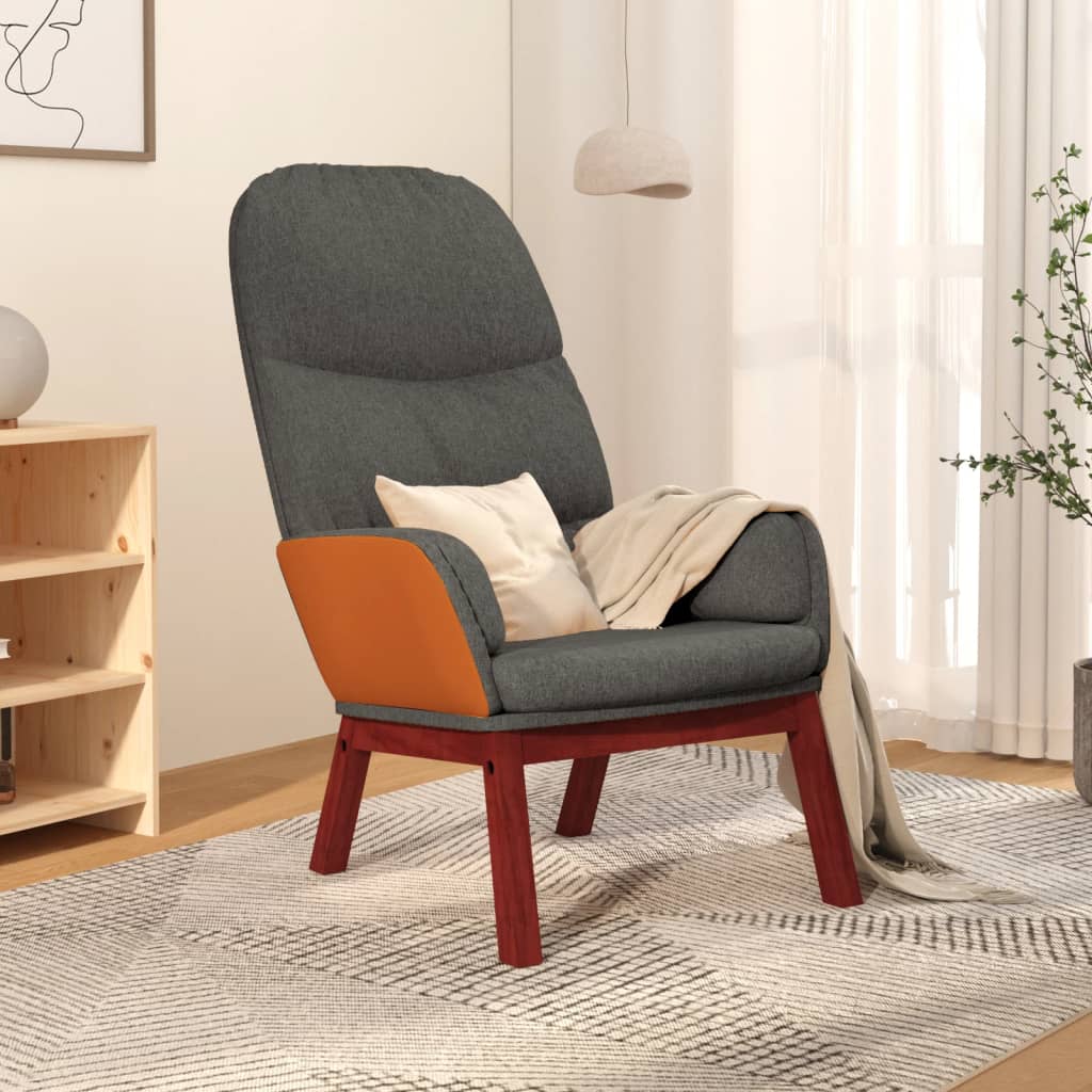 Relaxsessel Dunkelgrau Stoff