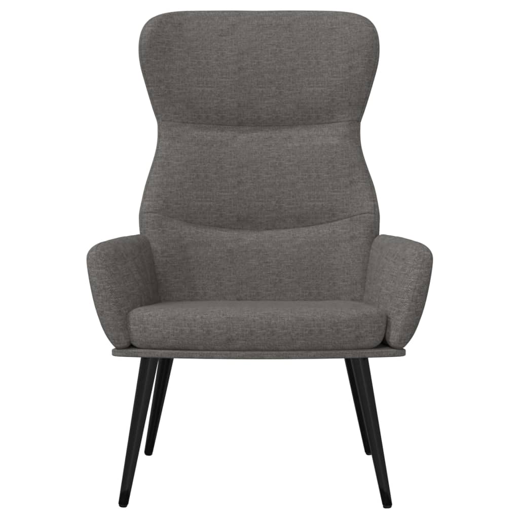 Fauteuil de relaxation tissu gris clair