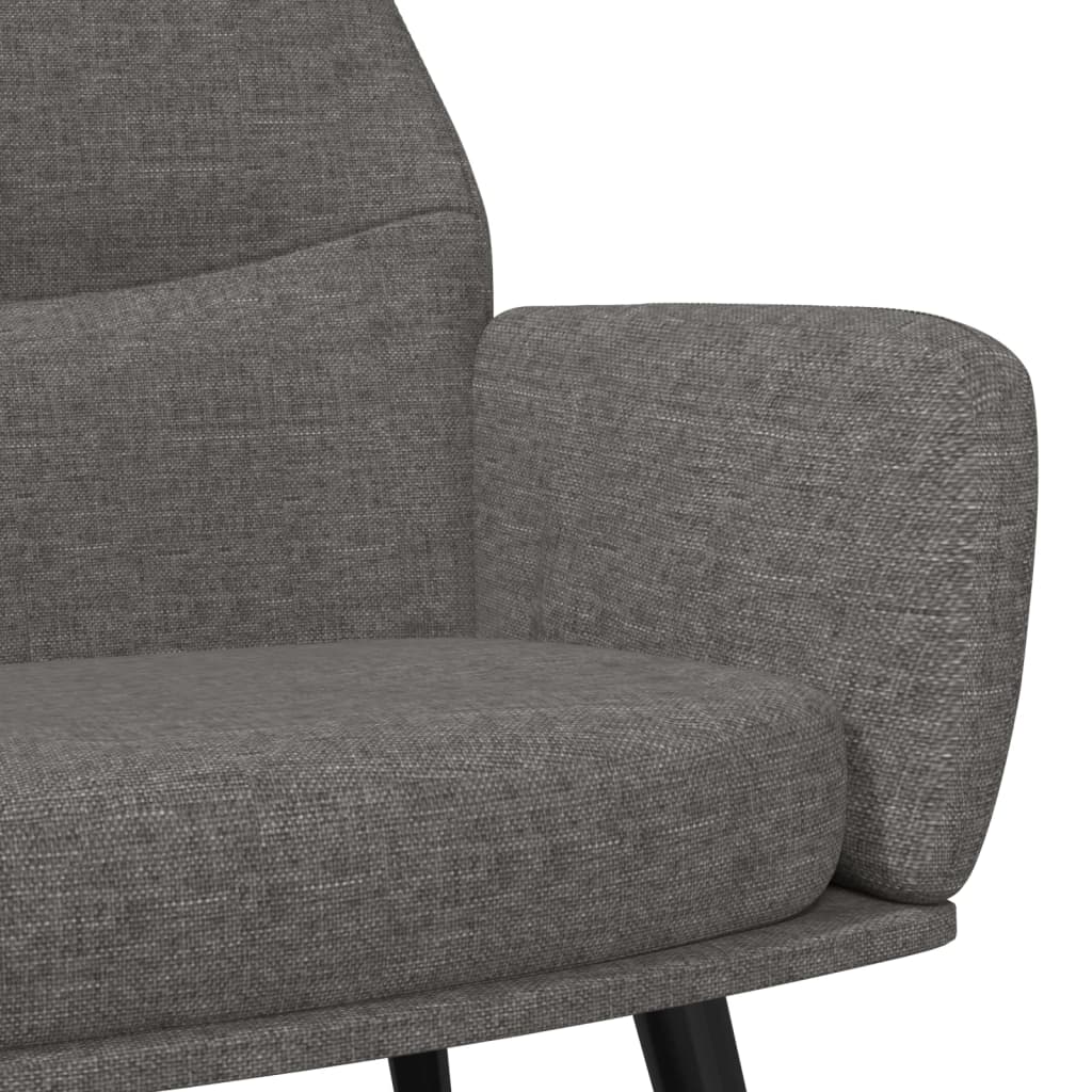 Fauteuil de relaxation tissu gris clair