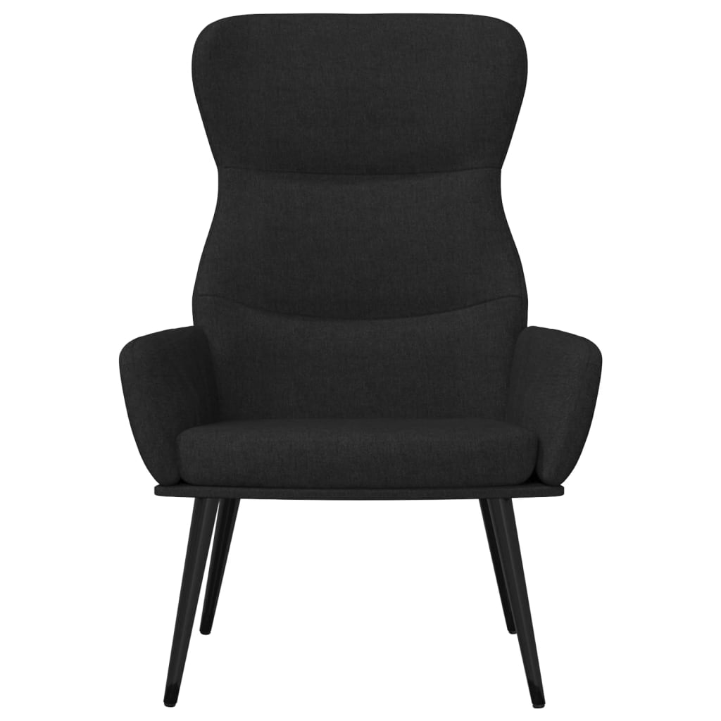 Fauteuil de relaxation tissu noir