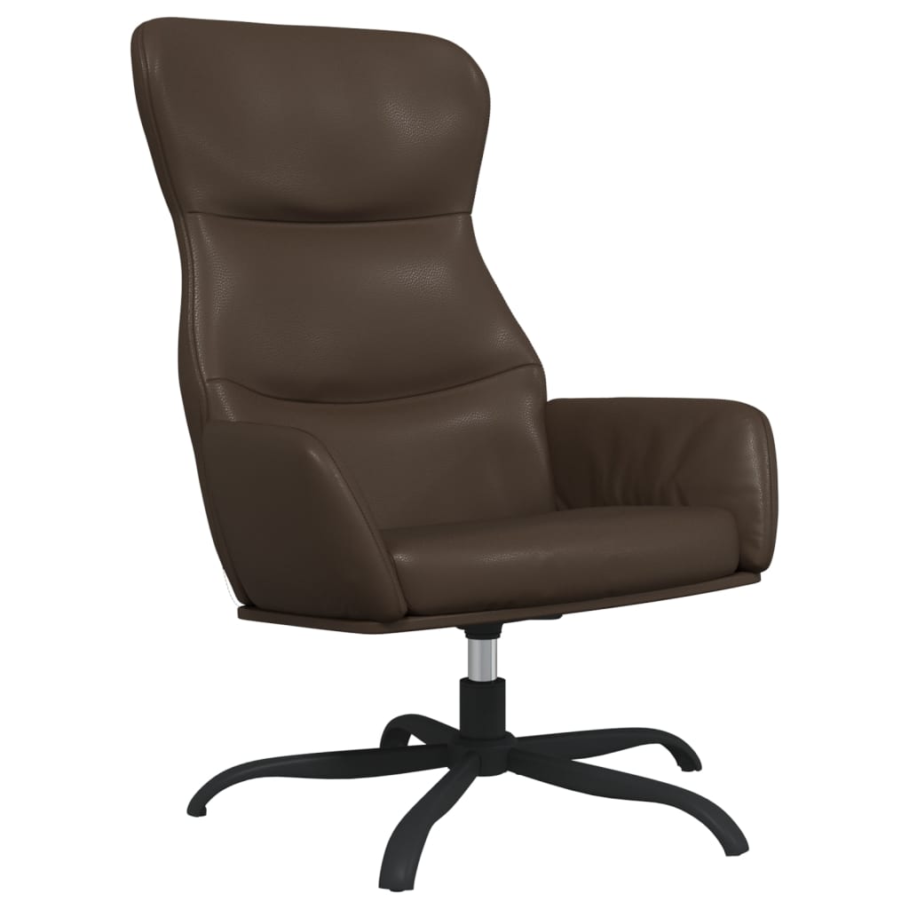 Relaxsessel Braun Kunstleder
