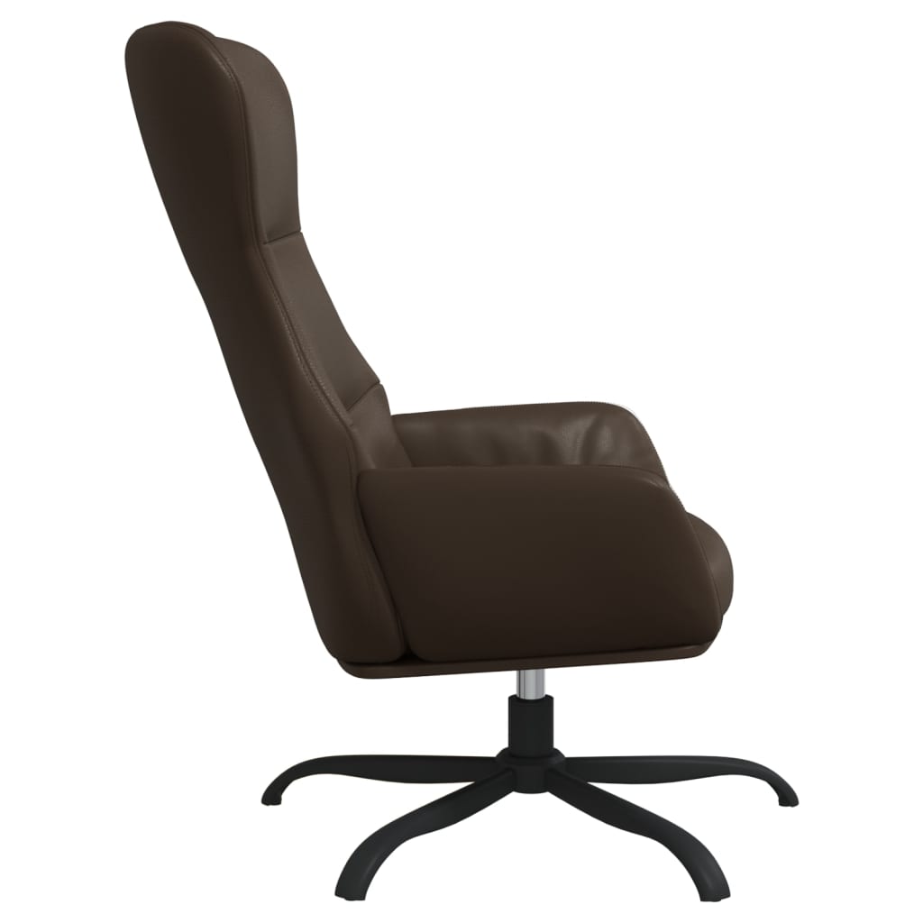 Relaxsessel Braun Kunstleder