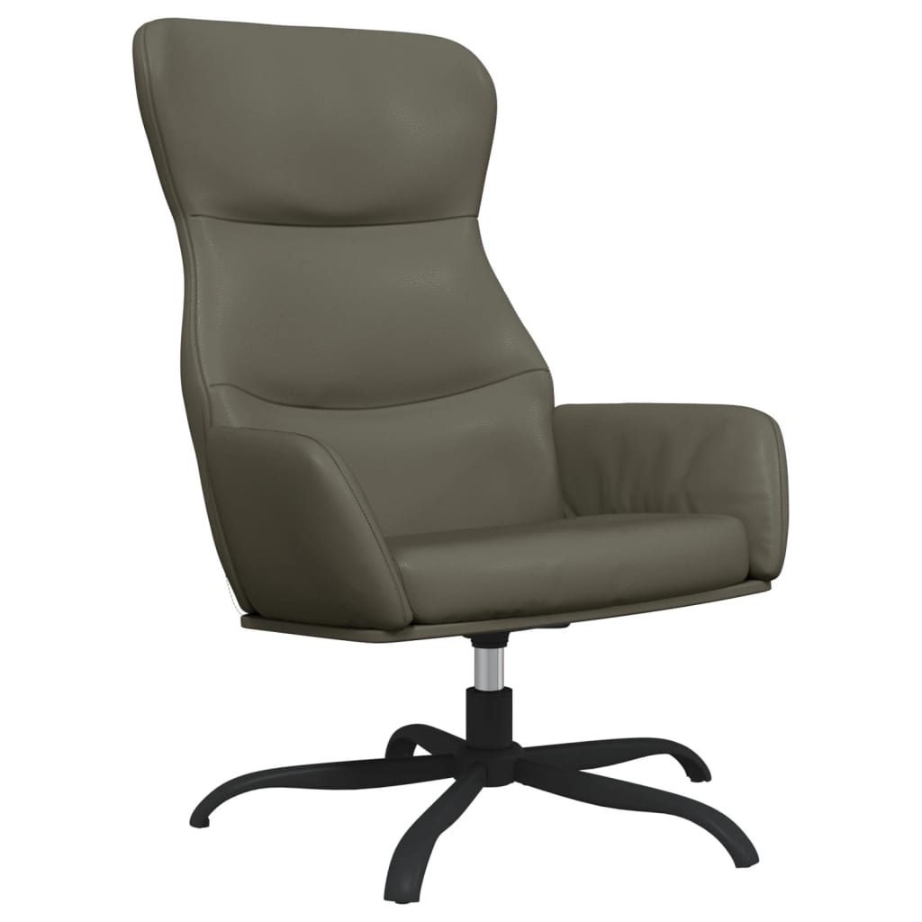 Relaxsessel Grau Kunstleder