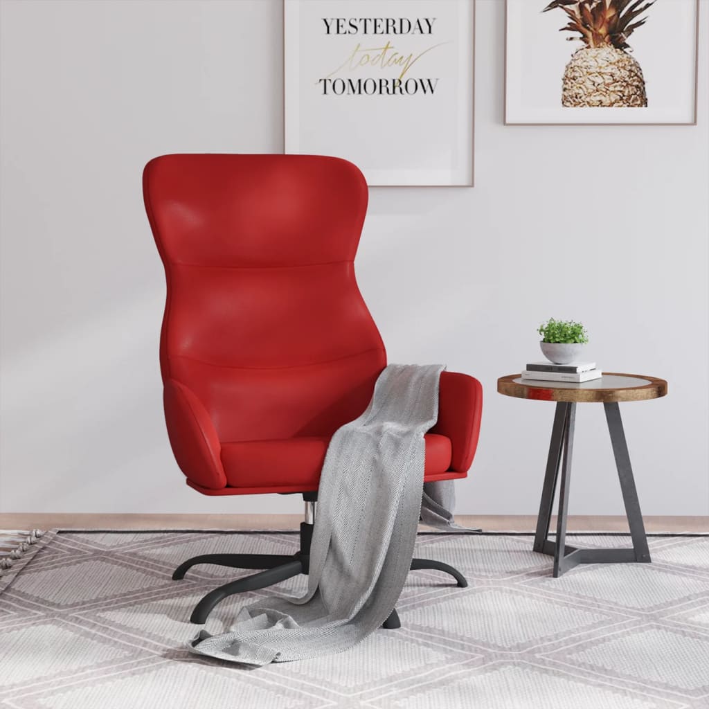 Relaxsessel Weinrot Kunstleder