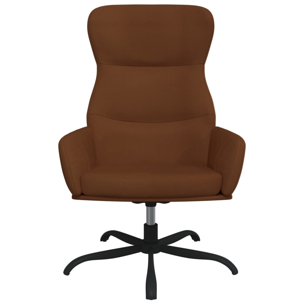 Relaxsessel Braun Wildleder-Optik