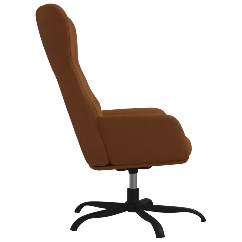 Relaxsessel Braun Wildleder-Optik