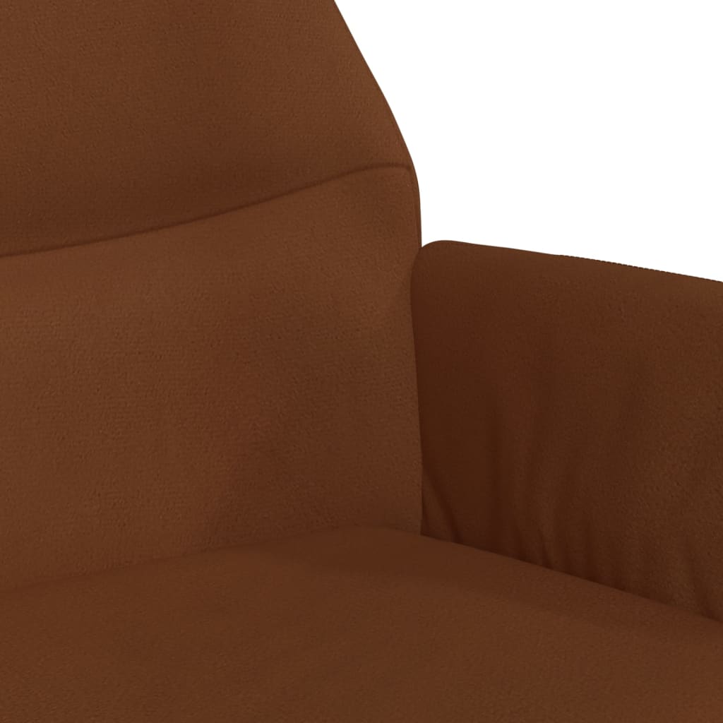 Relaxsessel Braun Wildleder-Optik