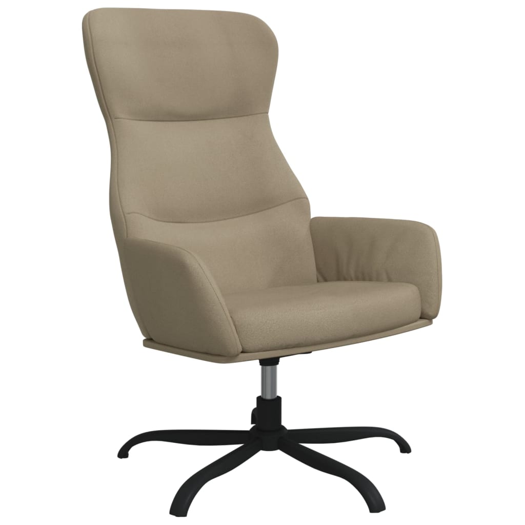 Relaxsessel Hellgrau Wildleder-Optik