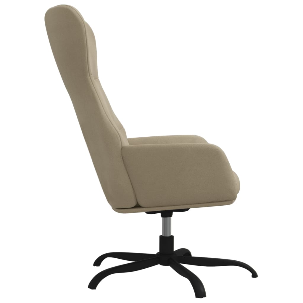 Relaxsessel Hellgrau Wildleder-Optik