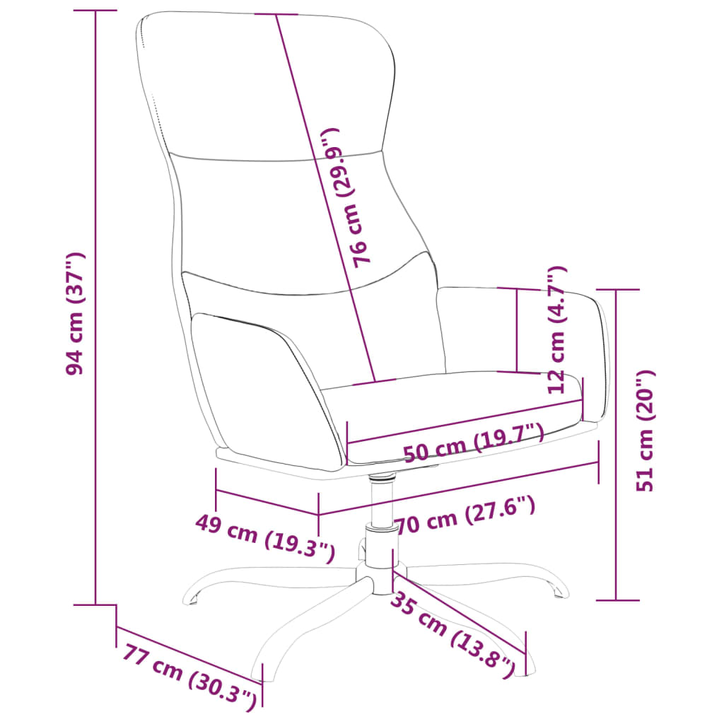 Relaxsessel Hellgrau Wildleder-Optik