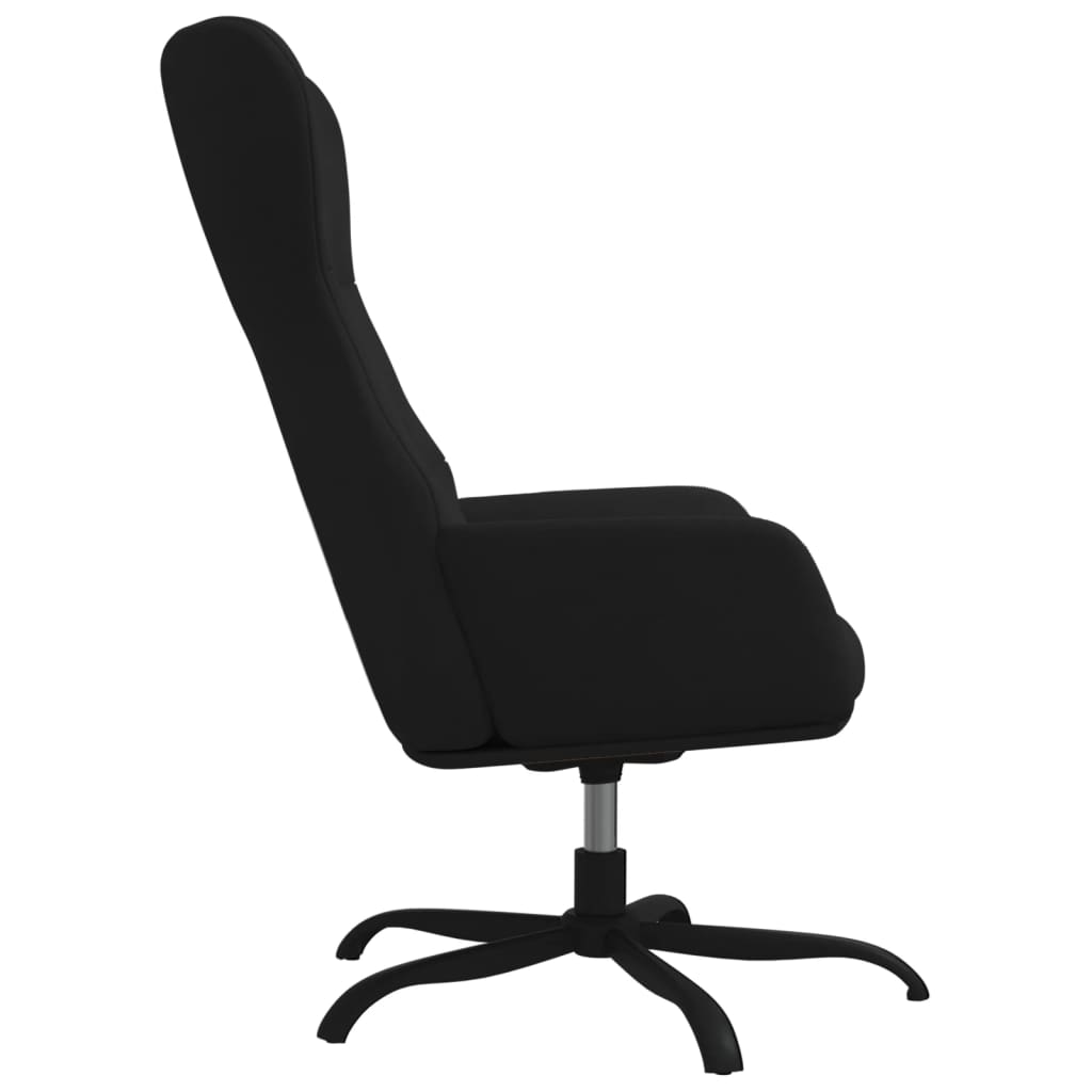 Relaxsessel Schwarz Wildleder-Optik