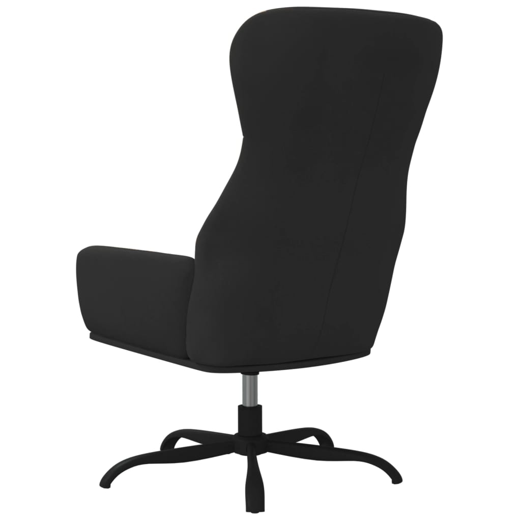 Relaxsessel Schwarz Wildleder-Optik