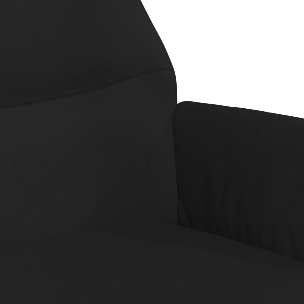 Relaxsessel Schwarz Wildleder-Optik