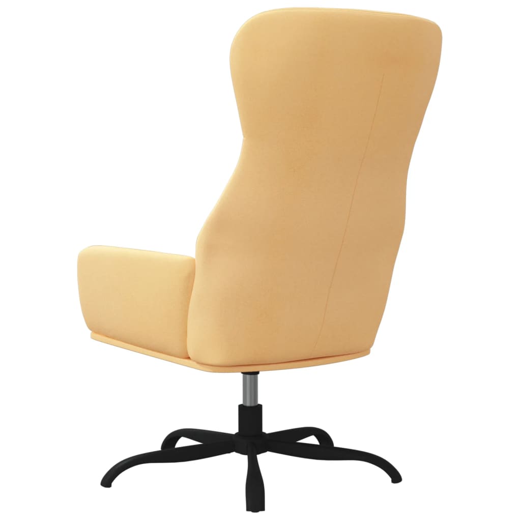 Relaxsessel Creme Wildleder-Optik