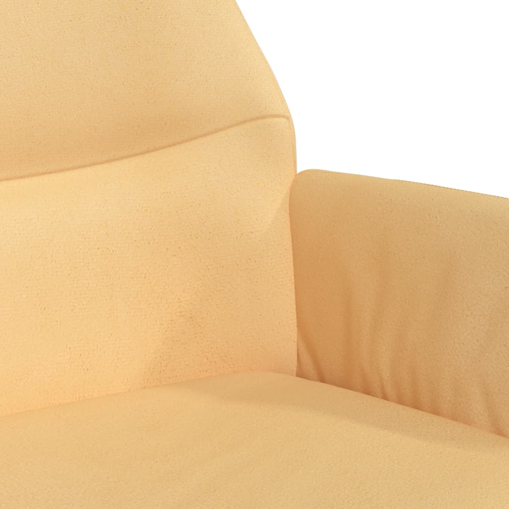 Relaxsessel Creme Wildleder-Optik