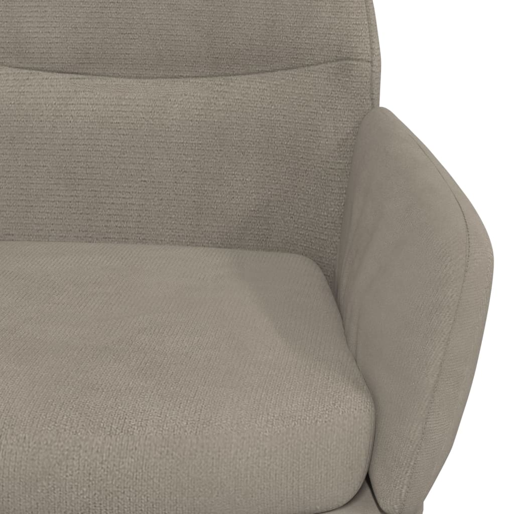 Fauteuil de relaxation velours gris clair