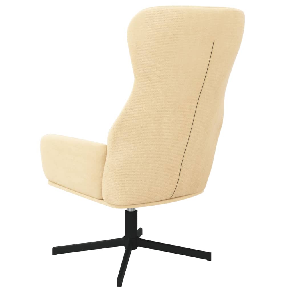 Relaxsessel Cremeweiß Samt