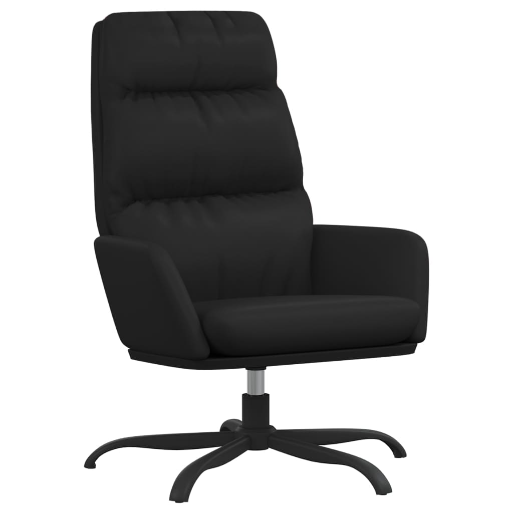 Fauteuil de relaxation simili cuir noir