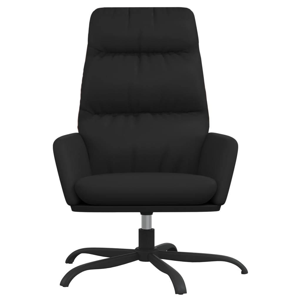 Fauteuil de relaxation simili cuir noir