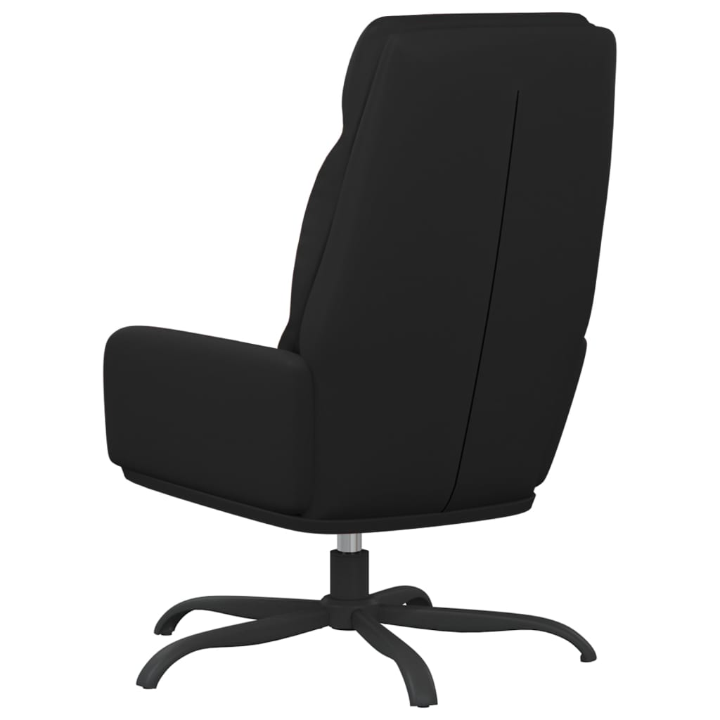 Fauteuil de relaxation simili cuir noir