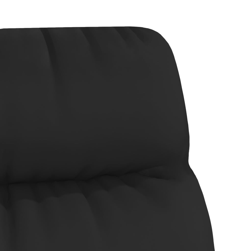 Fauteuil de relaxation simili cuir noir