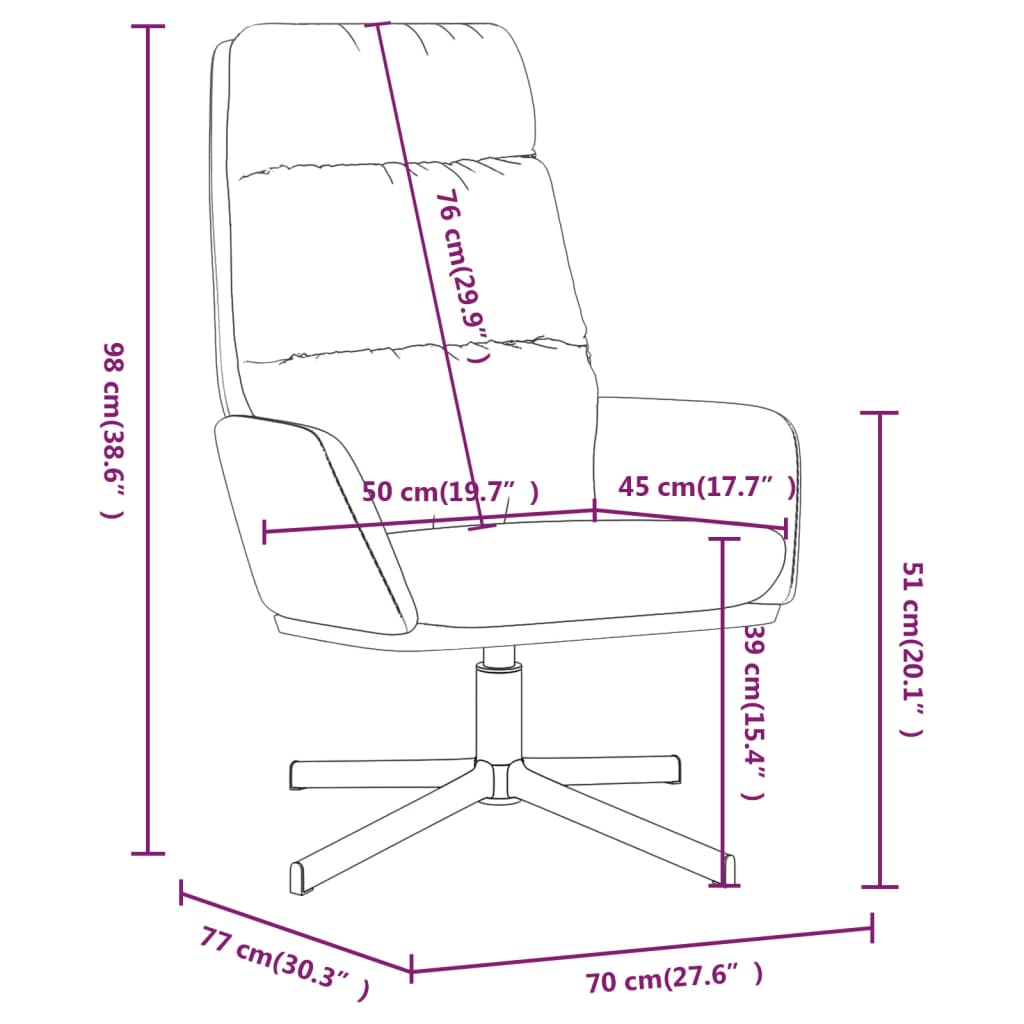 Relaxsessel Braun Stoff