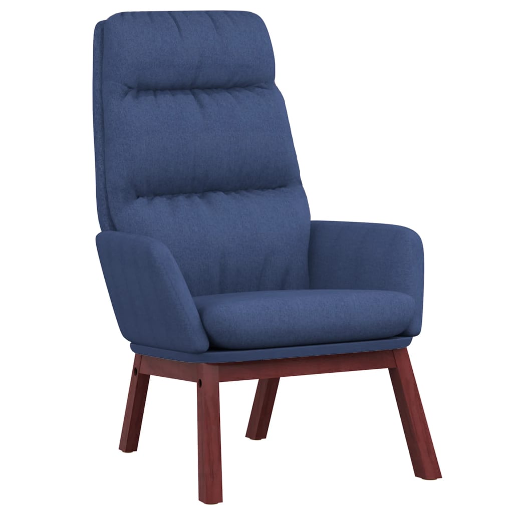 Fauteuil relax en tissu bleu