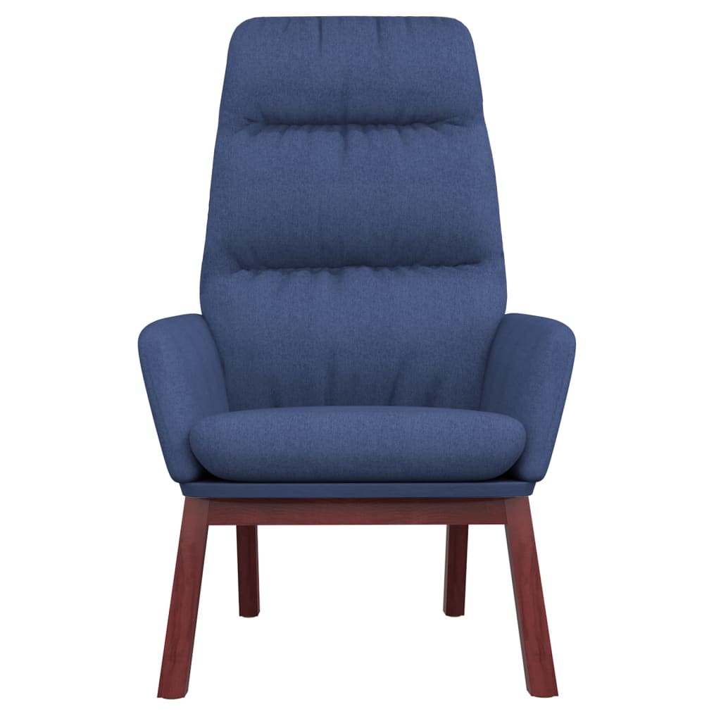 Fauteuil relax en tissu bleu
