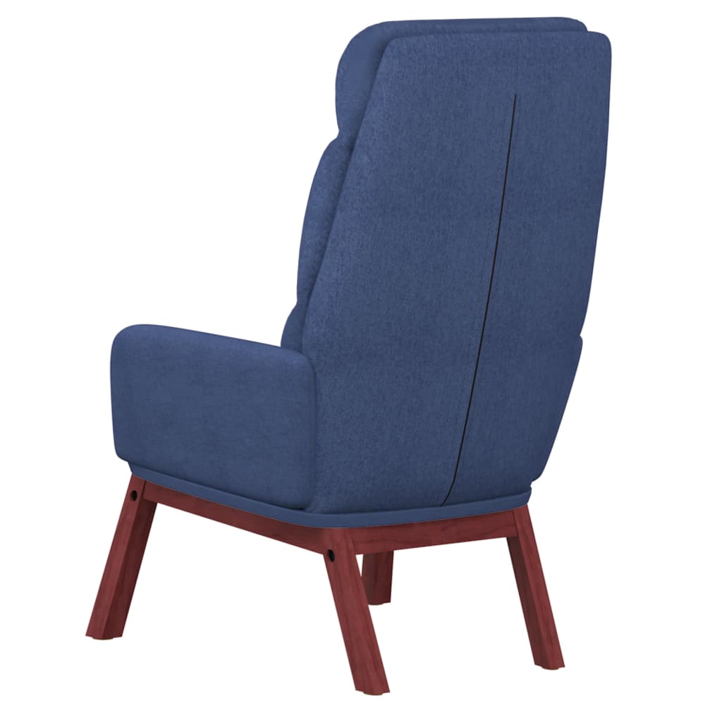 Fauteuil relax en tissu bleu