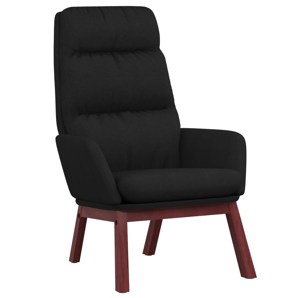 Fauteuil de relaxation tissu noir