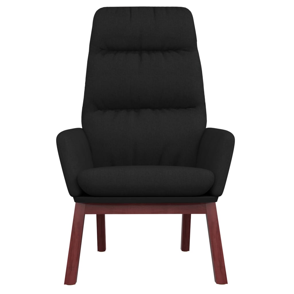 Fauteuil de relaxation tissu noir