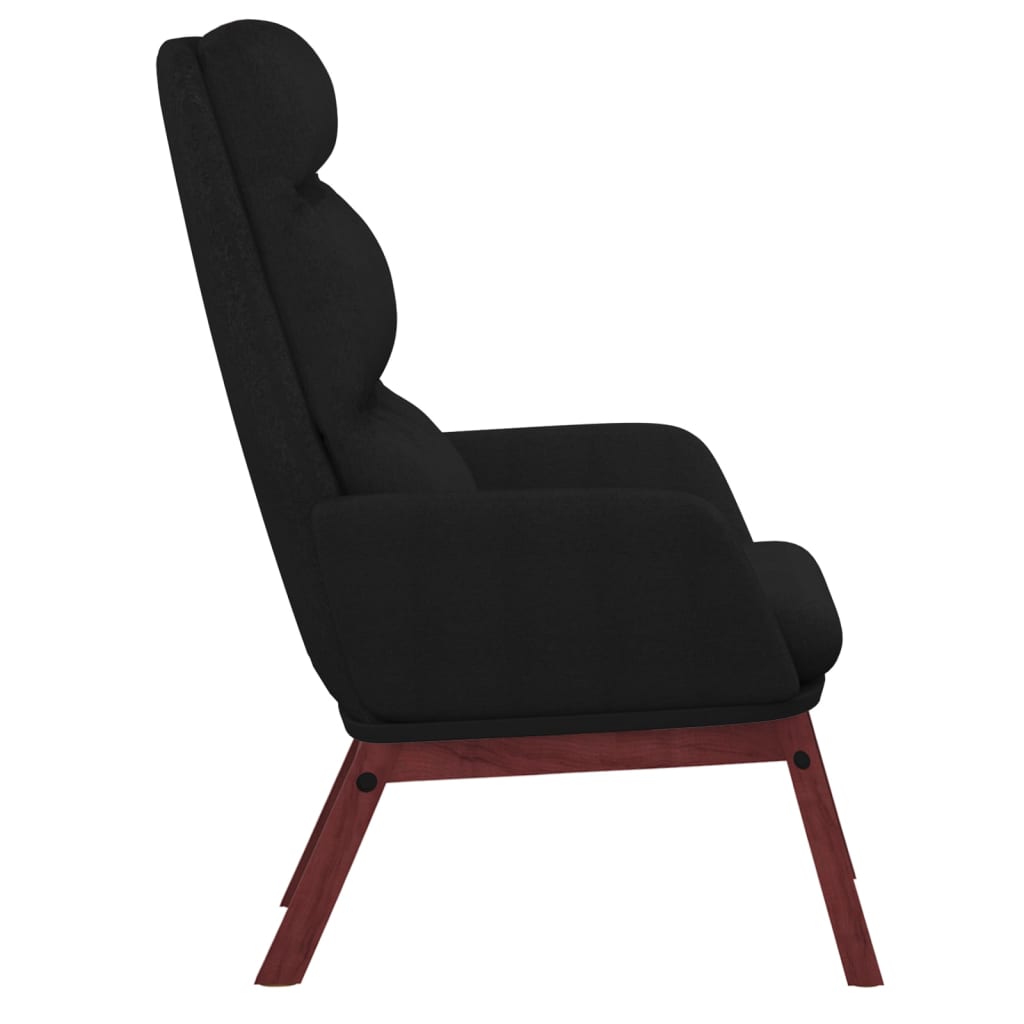 Fauteuil de relaxation tissu noir