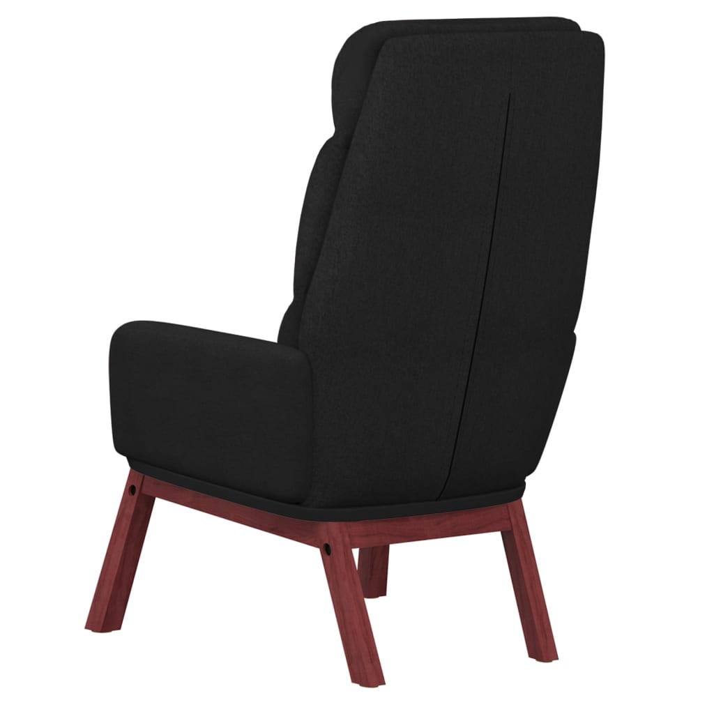 Fauteuil de relaxation tissu noir