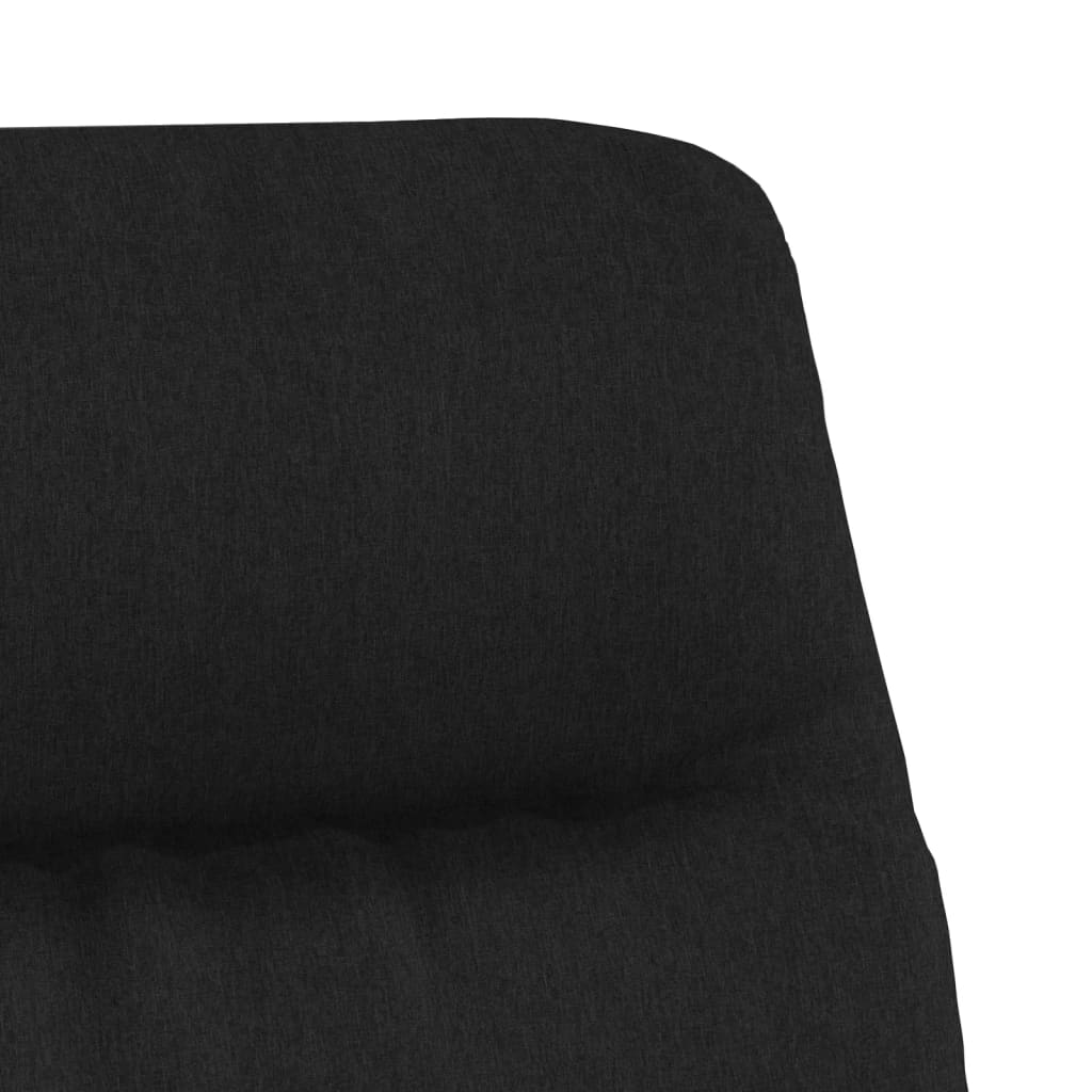Fauteuil de relaxation tissu noir
