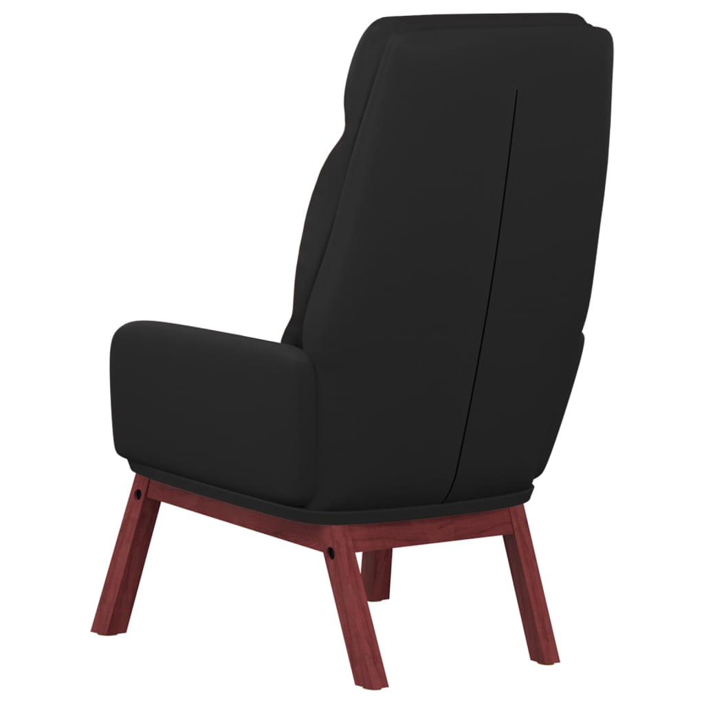 Relaxsessel Schwarz Echtleder