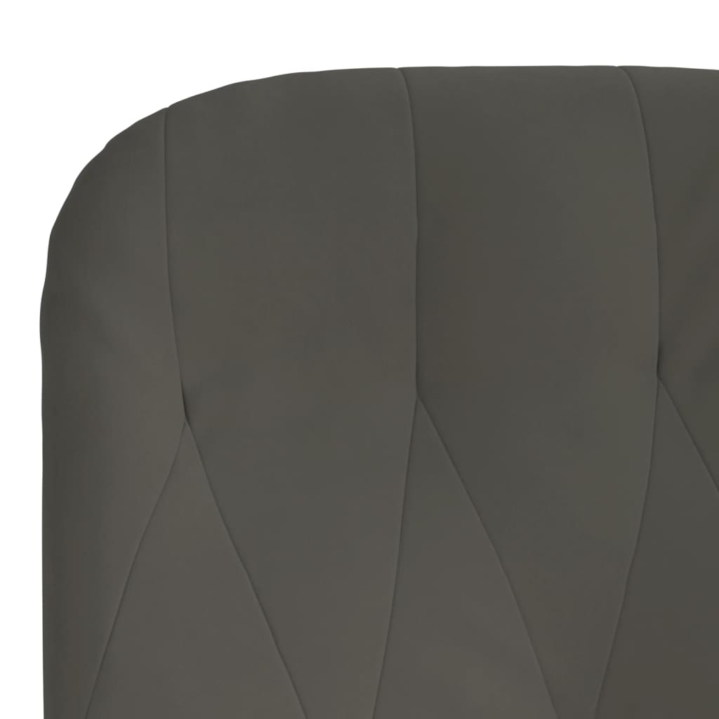 Fauteuil relax en velours gris foncé