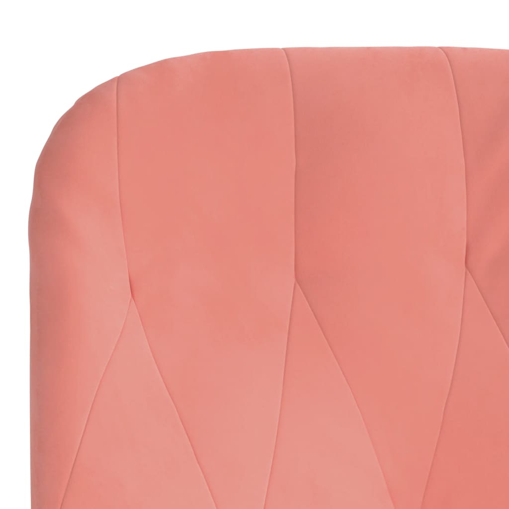 Fauteuil relax en velours rose