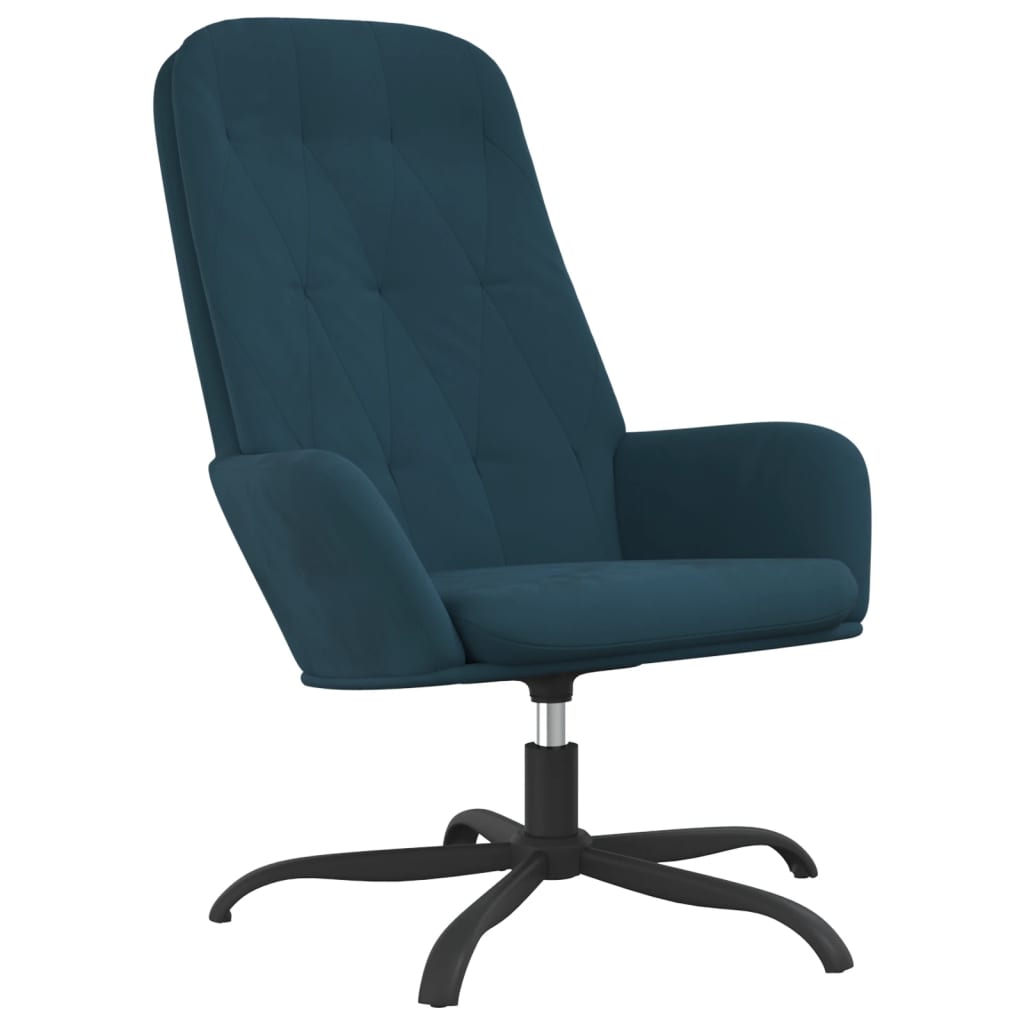 Relaxsessel Blau Samt