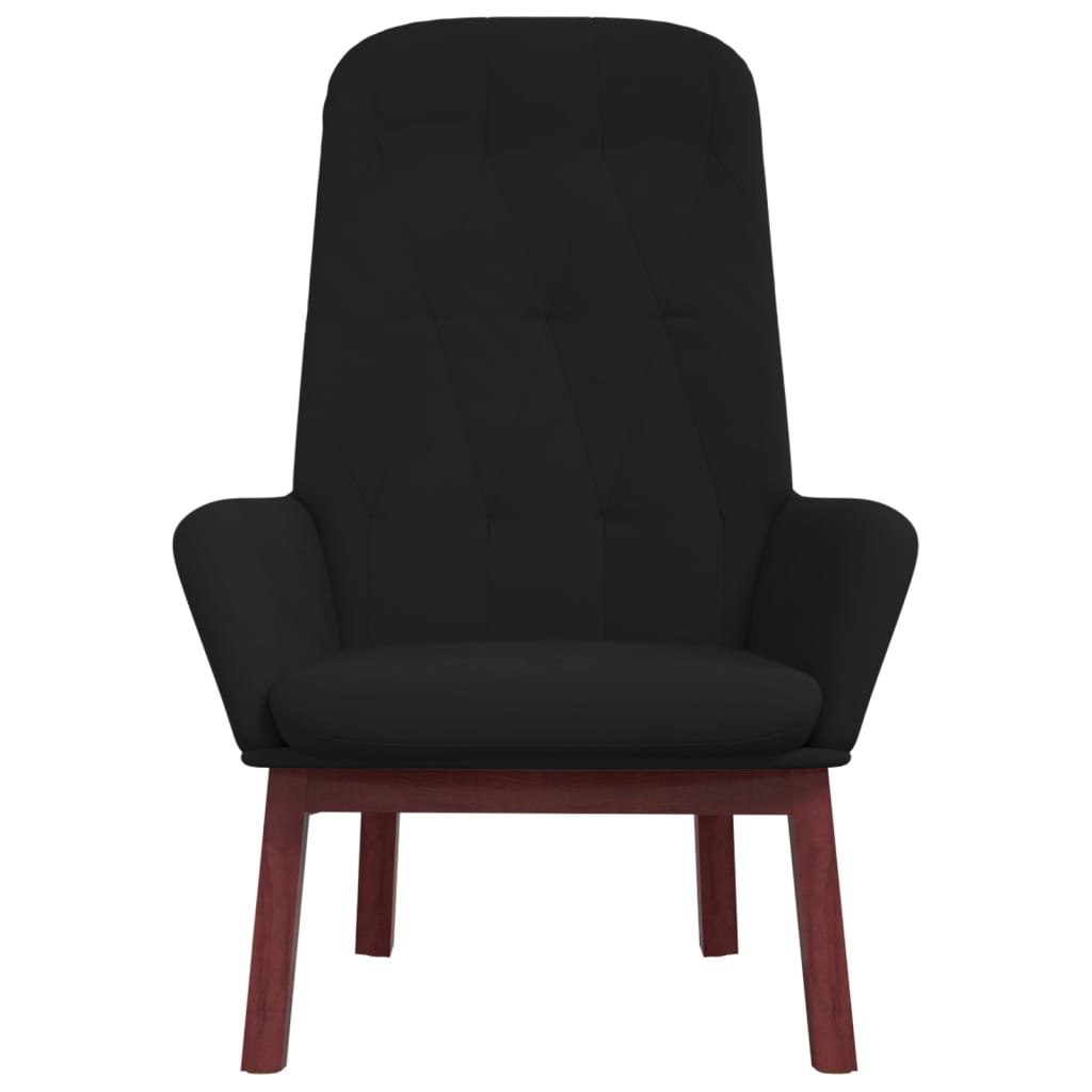 Fauteuil inclinable en velours noir